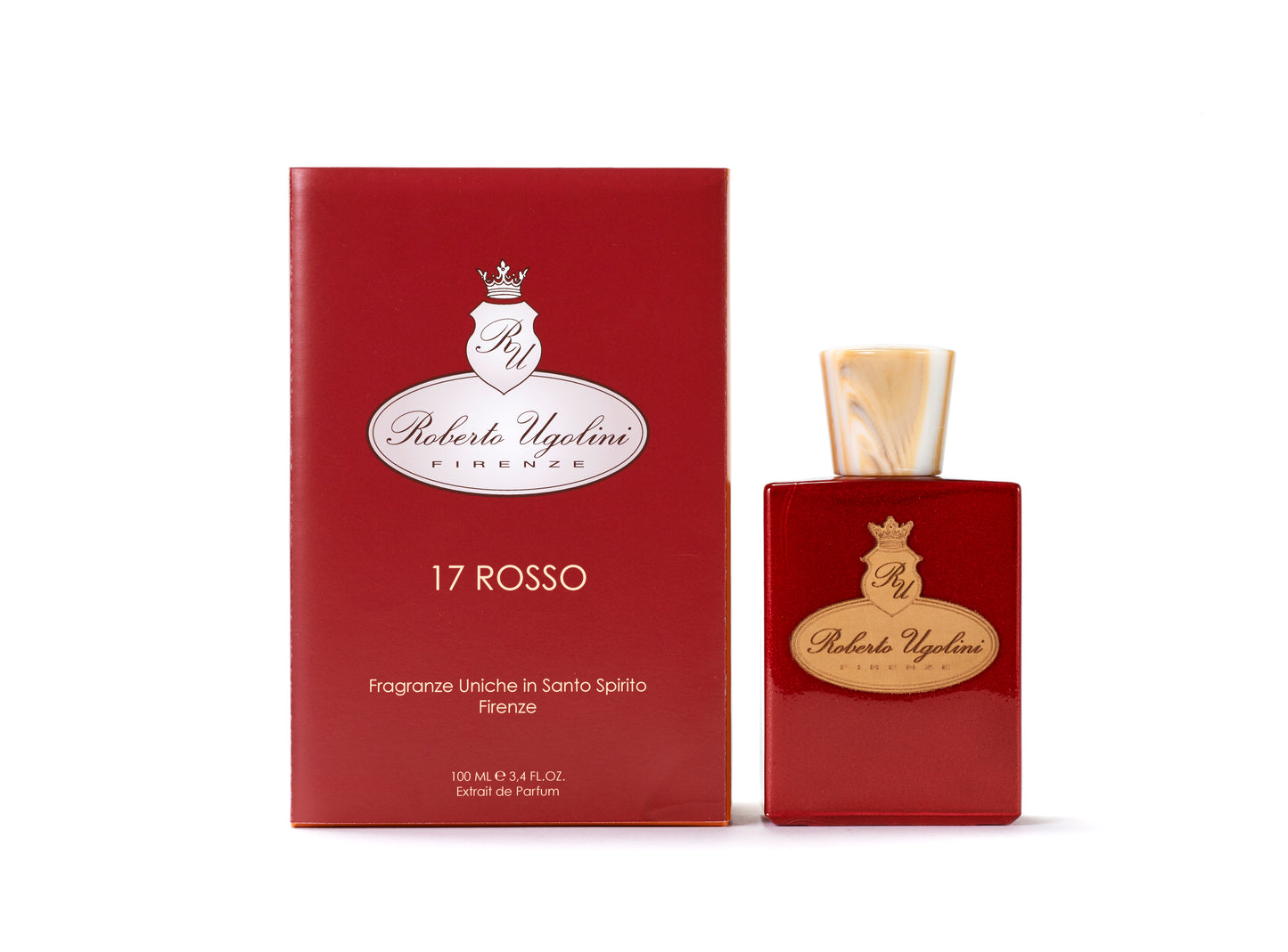Roberto Ugolini 17 Rosso Extrait de Parfum  - Flakon & Verpackung
